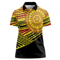 Personalised Tonga Ha apai High School Women Polo Shirt Ngatu Fonulei Pattern