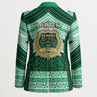 Personalised Tonga Saineha High School Blazer Polynesian Ngatu Tribal - Polynesian Pride