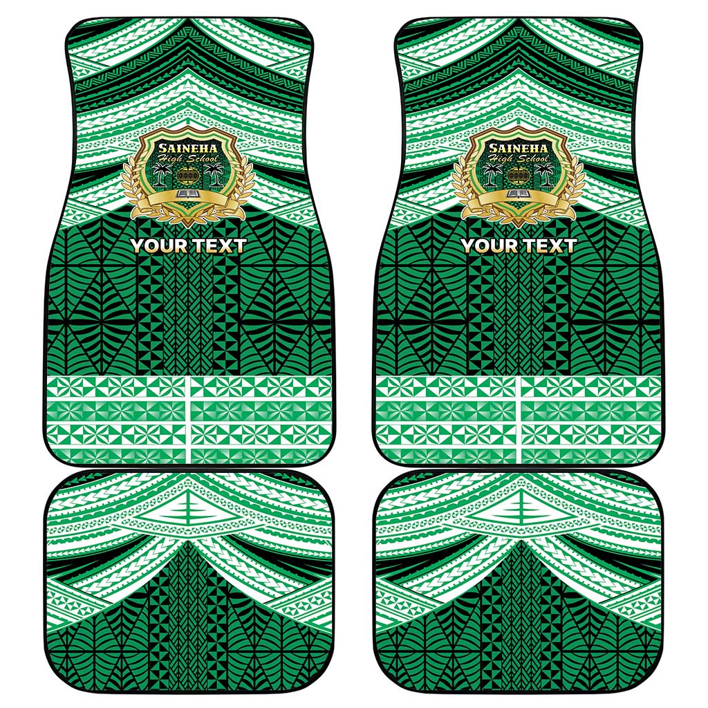 Personalised Tonga Saineha High School Car Mats Polynesian Ngatu Tribal LT9 - Polynesian Pride