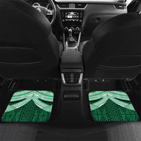 Personalised Tonga Saineha High School Car Mats Polynesian Ngatu Tribal LT9 Set 2pcs - Back Green - Polynesian Pride