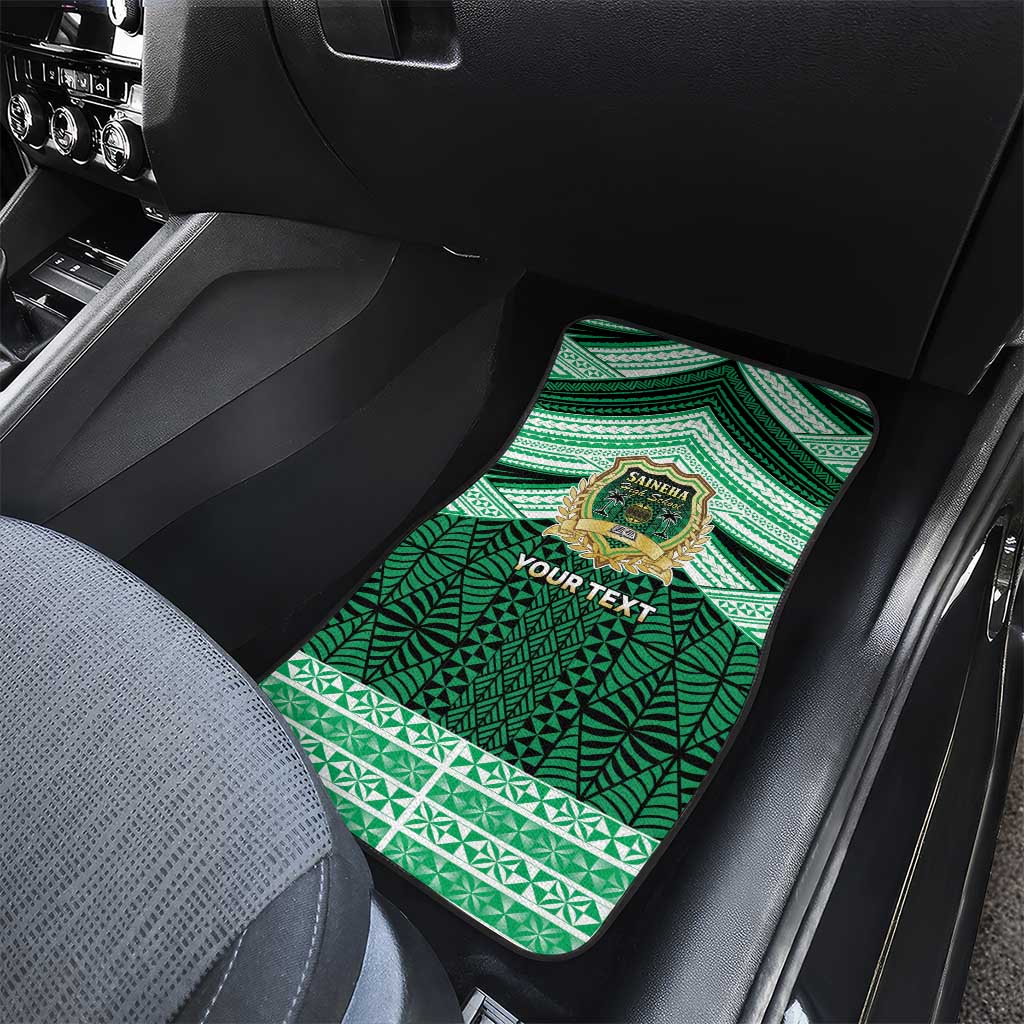 Personalised Tonga Saineha High School Car Mats Polynesian Ngatu Tribal LT9 - Polynesian Pride