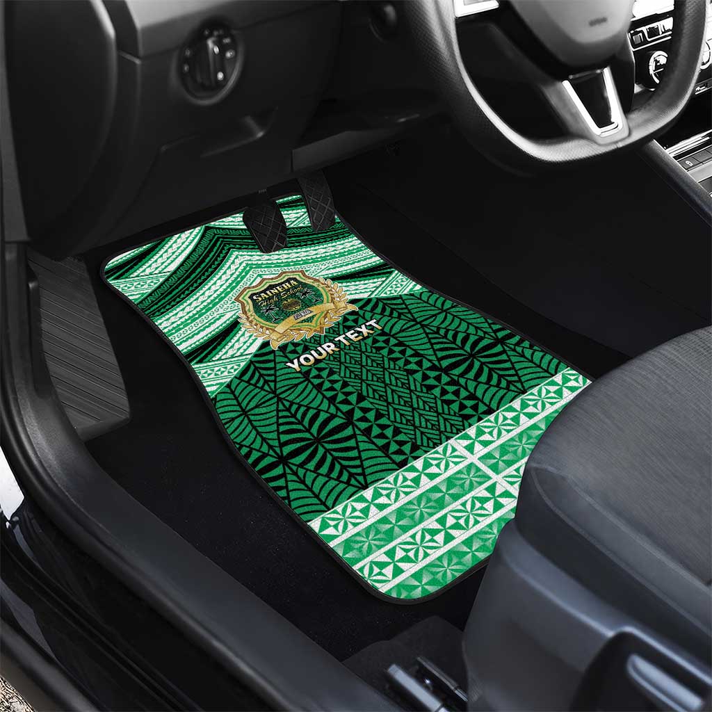 Personalised Tonga Saineha High School Car Mats Polynesian Ngatu Tribal LT9 - Polynesian Pride