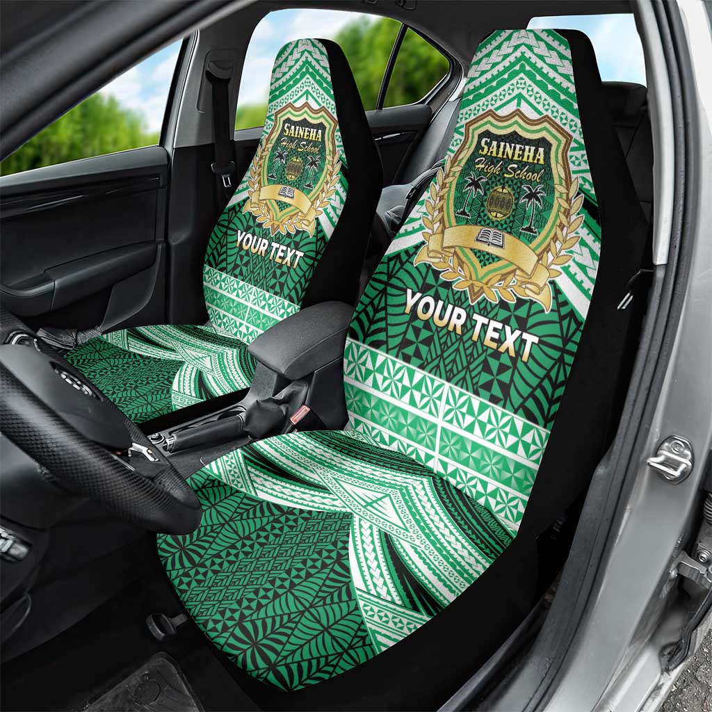 Personalised Tonga Saineha High School Car Seat Cover Polynesian Ngatu Tribal