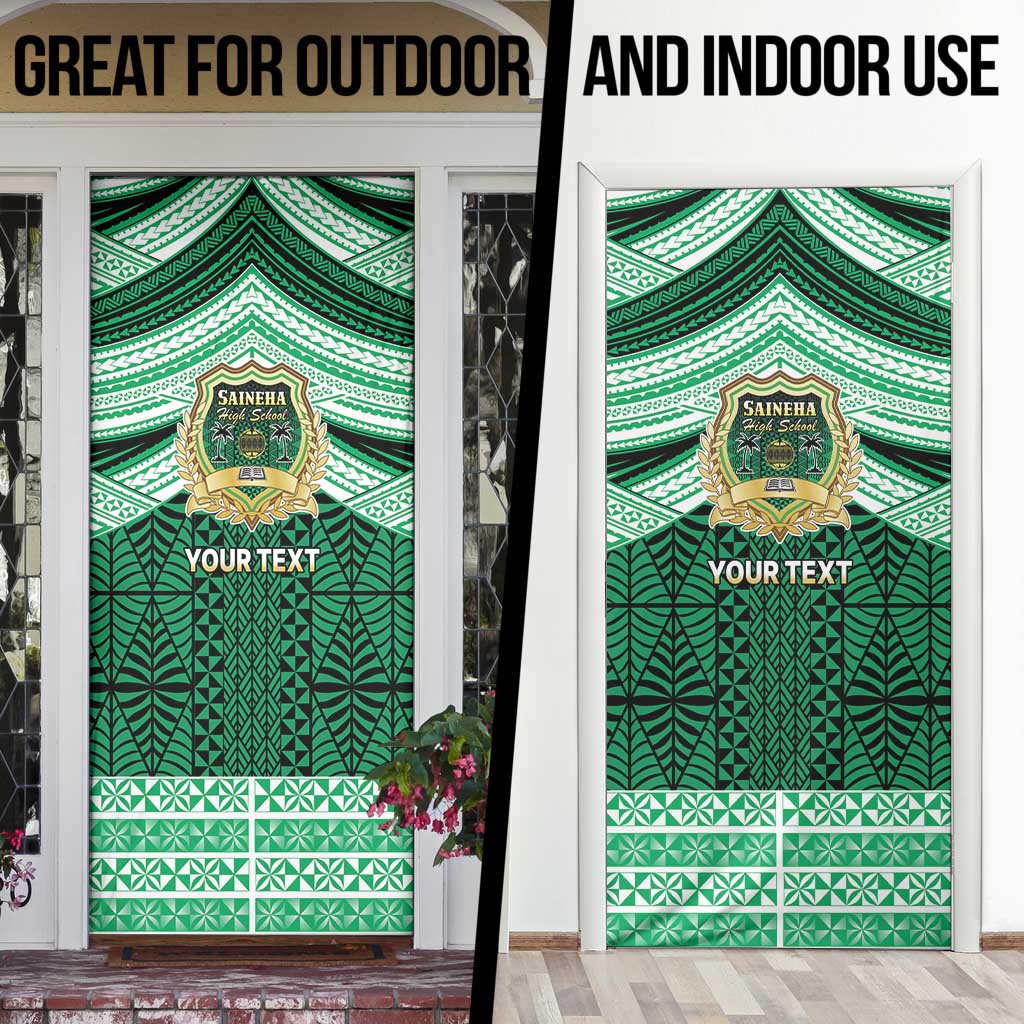 Personalised Tonga Saineha High School Door Cover Polynesian Ngatu Tribal LT9 - Polynesian Pride