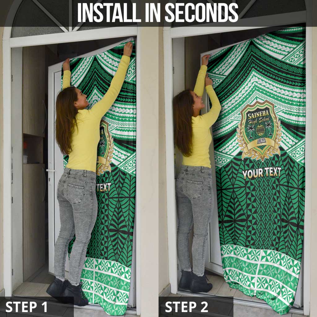 Personalised Tonga Saineha High School Door Cover Polynesian Ngatu Tribal LT9 - Polynesian Pride