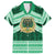 Personalised Tonga Saineha High School Family Matching Off The Shoulder Long Sleeve Dress and Hawaiian Shirt Polynesian Ngatu Tribal