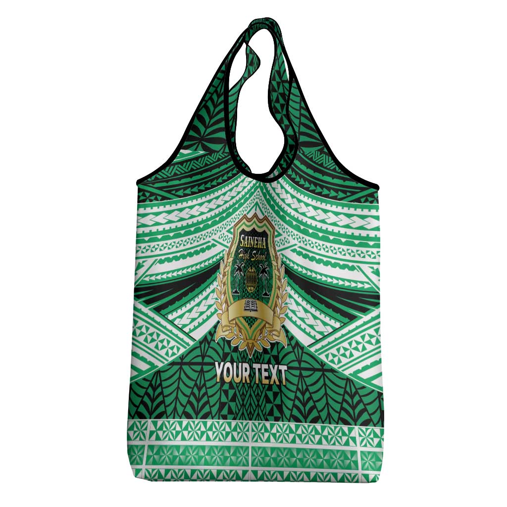 Personalised Tonga Saineha High School Grocery Bag Polynesian Ngatu Tribal LT9 - Polynesian Pride
