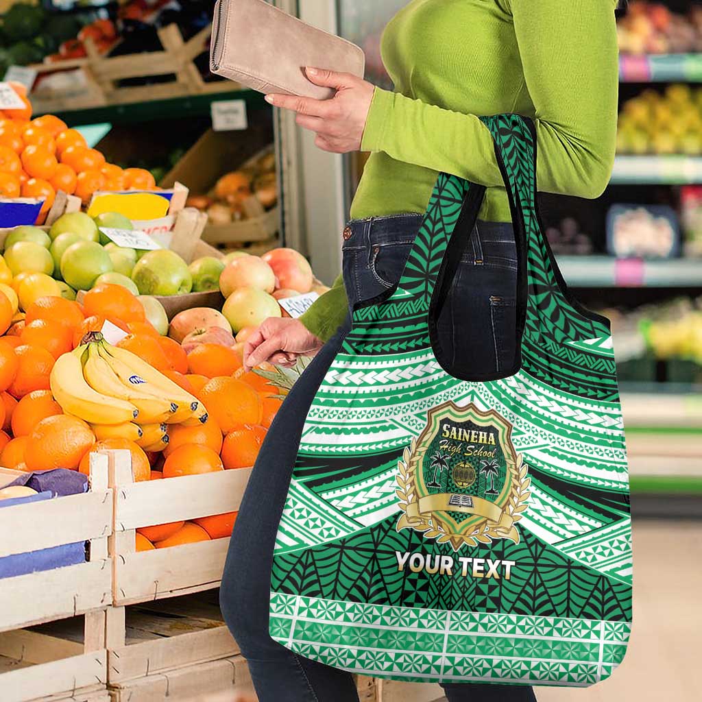 Personalised Tonga Saineha High School Grocery Bag Polynesian Ngatu Tribal LT9 - Polynesian Pride