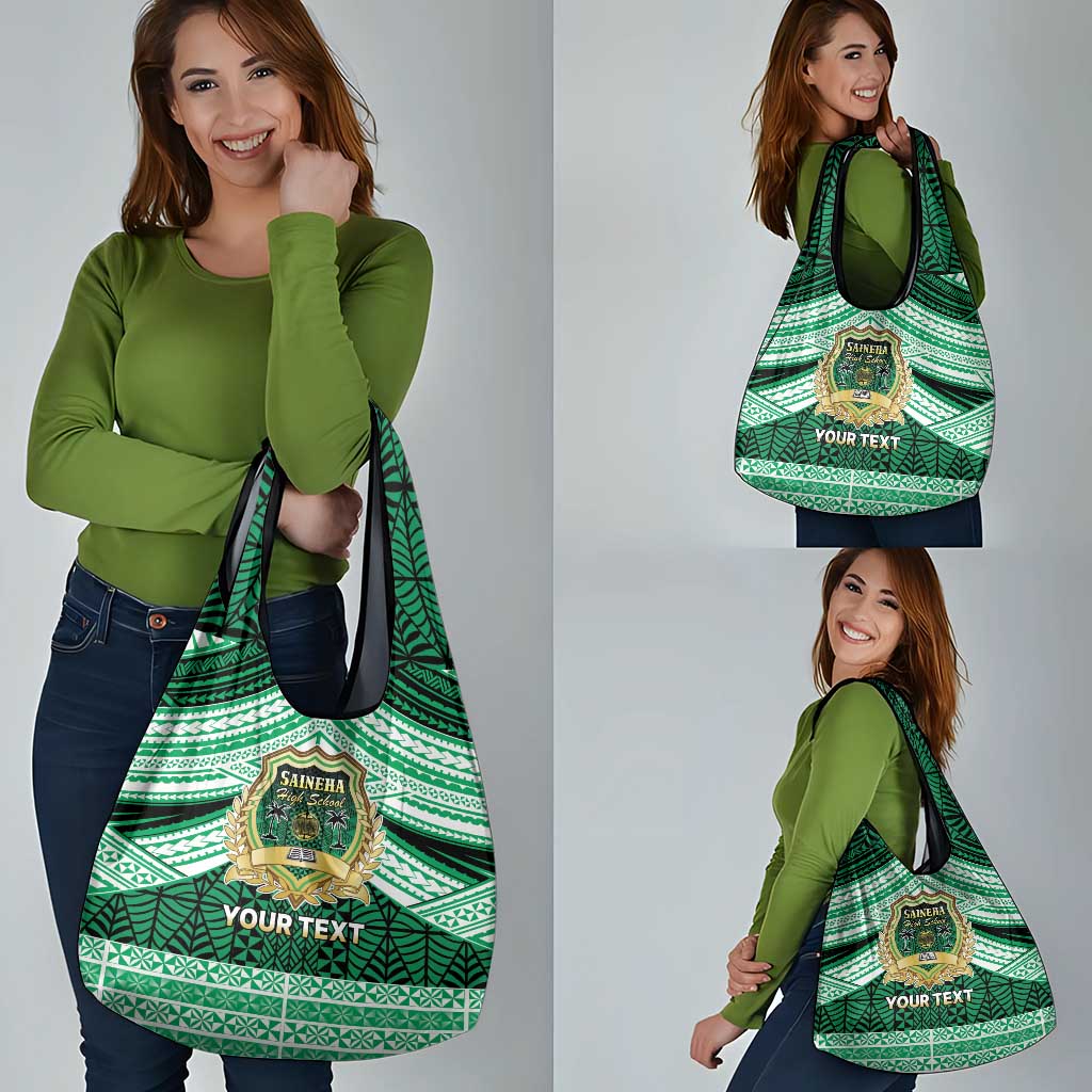 Personalised Tonga Saineha High School Grocery Bag Polynesian Ngatu Tribal LT9 - Polynesian Pride