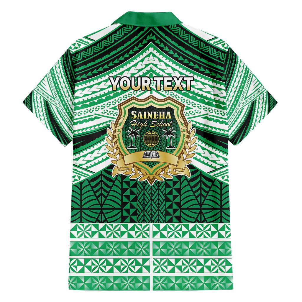Personalised Tonga Saineha High School Hawaiian Shirt Polynesian Ngatu Tribal LT9 - Polynesian Pride