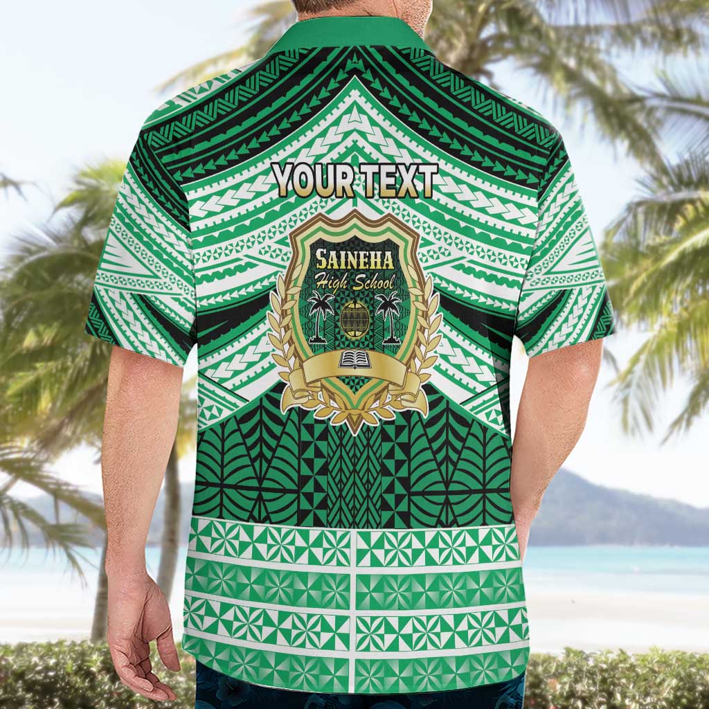 Personalised Tonga Saineha High School Hawaiian Shirt Polynesian Ngatu Tribal LT9 - Polynesian Pride