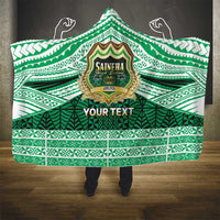 Personalised Tonga Saineha High School Hooded Blanket Polynesian Ngatu Tribal LT9 - Polynesian Pride