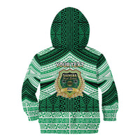 Personalised Tonga Saineha High School Kid Hoodie Polynesian Ngatu Tribal