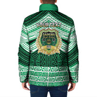 Personalised Tonga Saineha High School Padded Jacket Polynesian Ngatu Tribal LT9 - Polynesian Pride