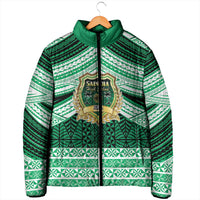 Personalised Tonga Saineha High School Padded Jacket Polynesian Ngatu Tribal LT9 - Polynesian Pride