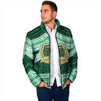 Personalised Tonga Saineha High School Padded Jacket Polynesian Ngatu Tribal LT9 - Polynesian Pride