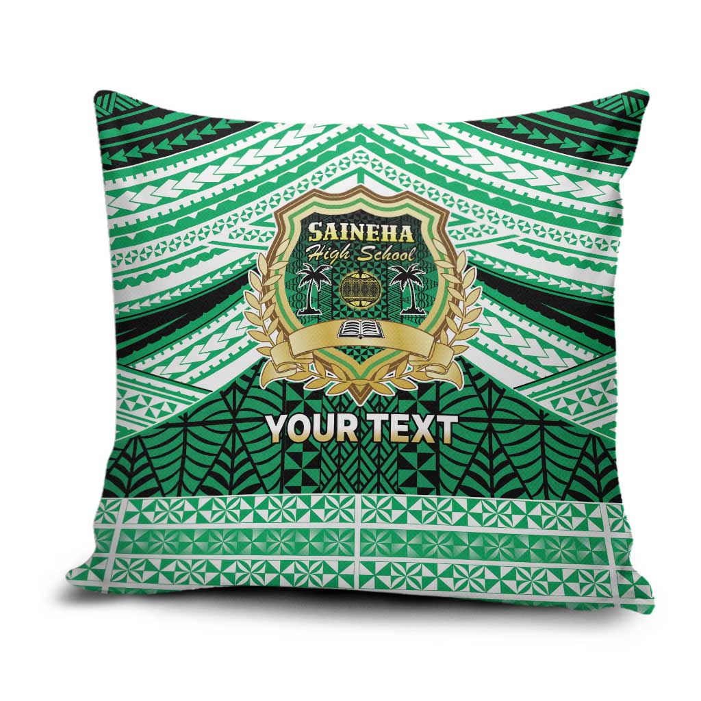 Personalised Tonga Saineha High School Pillow Cover Polynesian Ngatu Tribal - Polynesian Pride