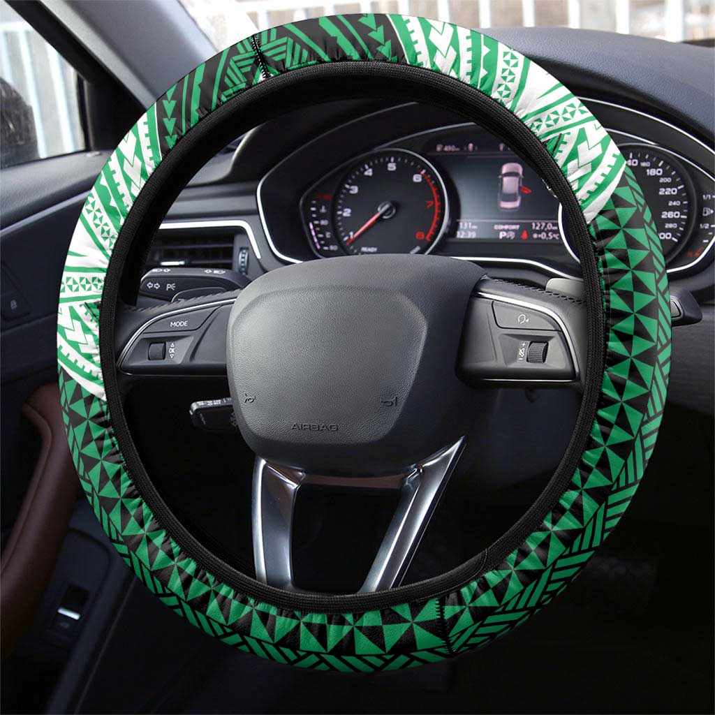 Tonga Saineha High School Steering Wheel Cover Polynesian Ngatu Tribal LT9 - Polynesian Pride