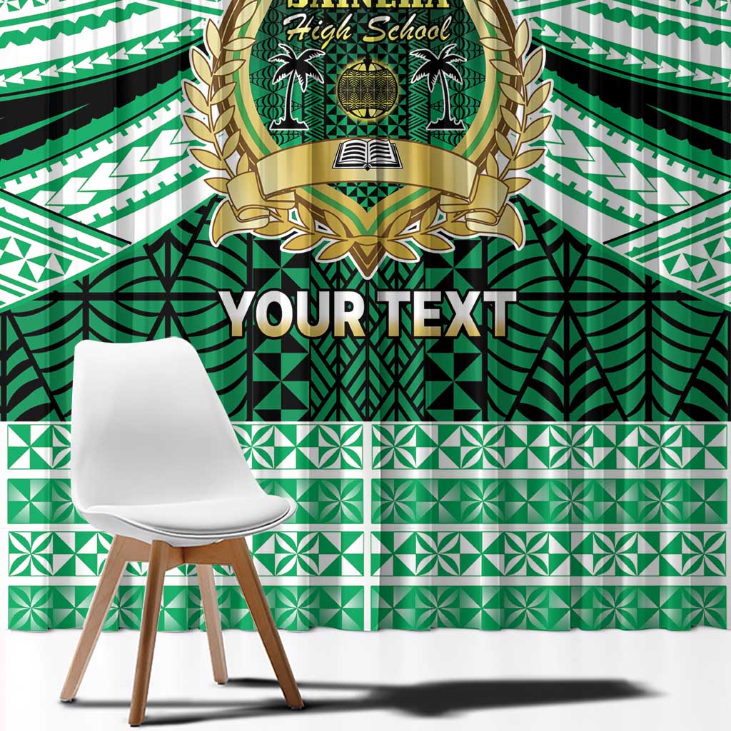 Personalised Tonga Saineha High School Window Curtain Polynesian Ngatu Tribal LT9 - Polynesian Pride