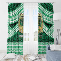 Personalised Tonga Saineha High School Window Curtain Polynesian Ngatu Tribal LT9 - Polynesian Pride