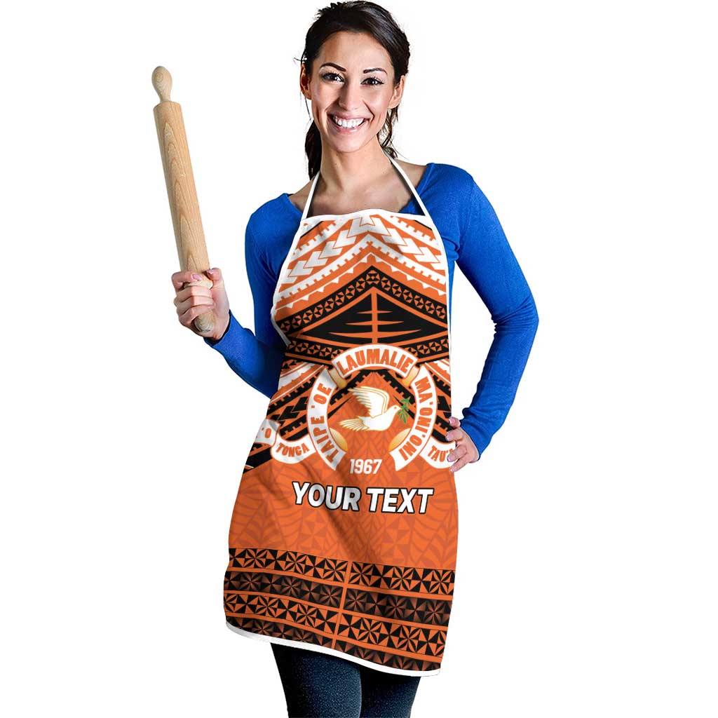 Personalised Tonga Tailulu College Apron Polynesian Ngatu Tribal LT9 - Polynesian Pride