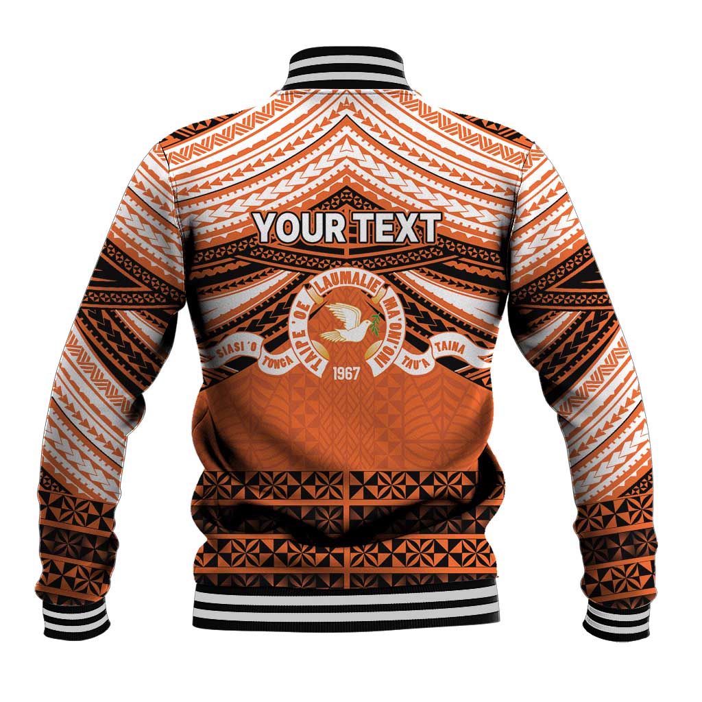 Personalised Tonga Tailulu College Baseball Jacket Polynesian Ngatu Tribal LT9 - Polynesian Pride