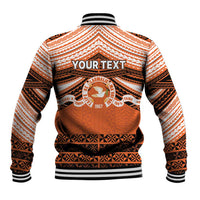 Personalised Tonga Tailulu College Baseball Jacket Polynesian Ngatu Tribal LT9 - Polynesian Pride