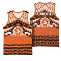 Personalised Tonga Tailulu College Basketball Jersey Polynesian Ngatu Tribal LT9 - Polynesian Pride