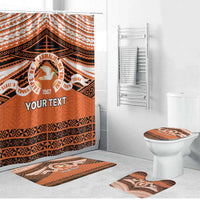 Personalised Tonga Tailulu College Bathroom Set Polynesian Ngatu Tribal - Polynesian Pride