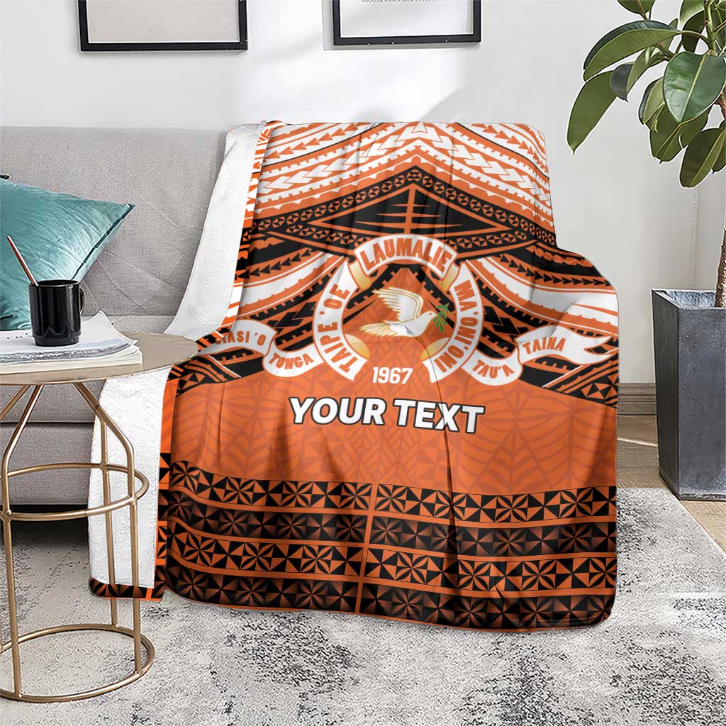 Personalised Tonga Tailulu College Blanket Polynesian Ngatu Tribal LT9 - Polynesian Pride