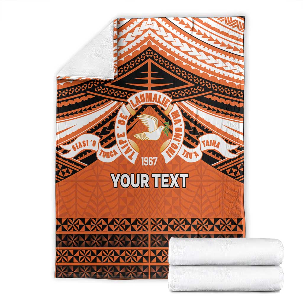 Personalised Tonga Tailulu College Blanket Polynesian Ngatu Tribal LT9 - Polynesian Pride