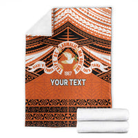 Personalised Tonga Tailulu College Blanket Polynesian Ngatu Tribal LT9 - Polynesian Pride