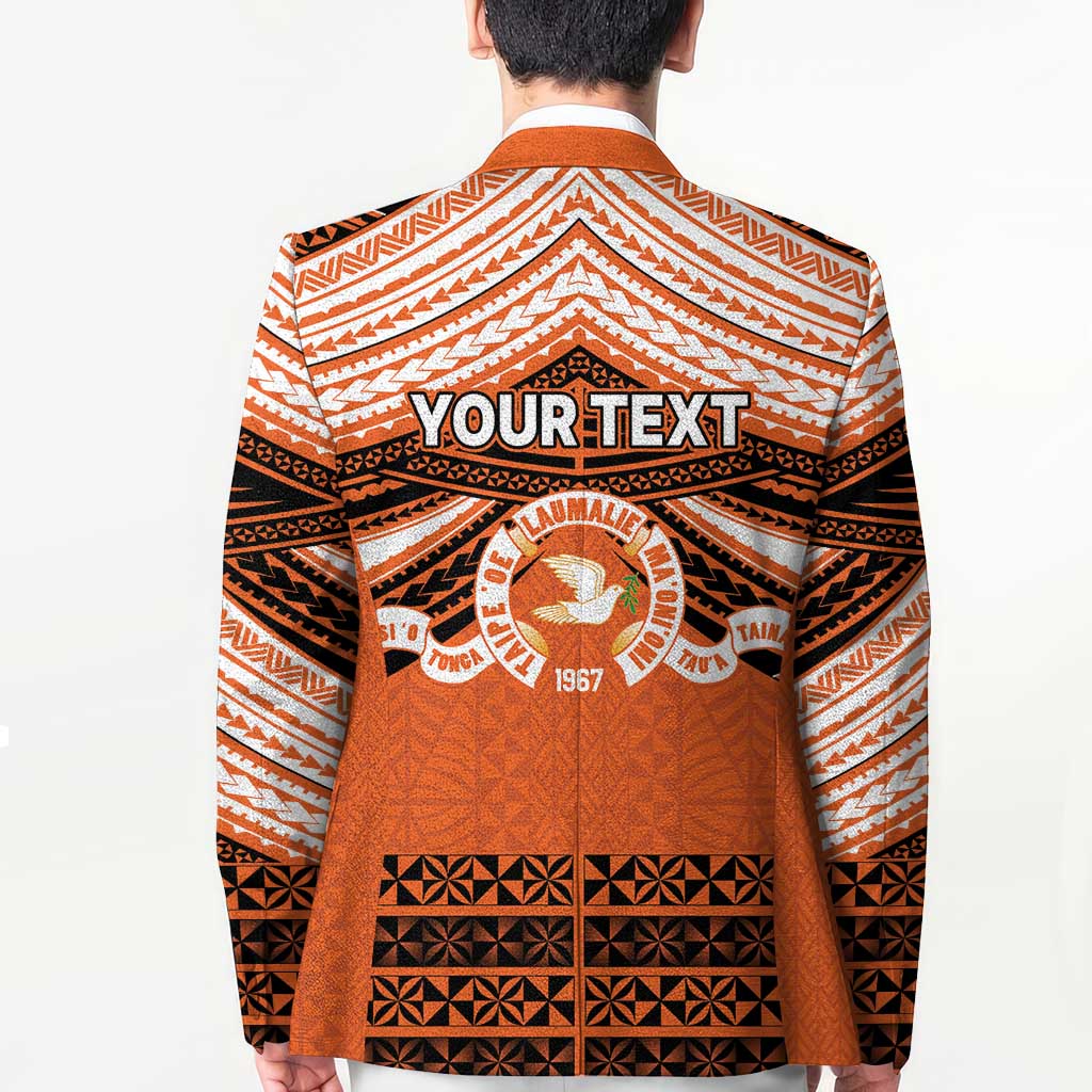 Personalised Tonga Tailulu College Blazer Polynesian Ngatu Tribal - Polynesian Pride