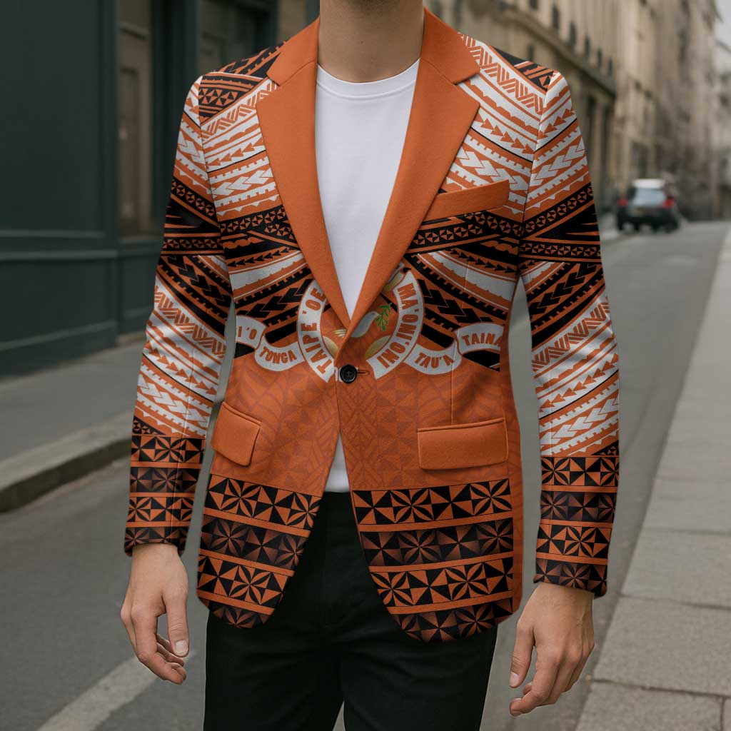 Personalised Tonga Tailulu College Blazer Polynesian Ngatu Tribal - Polynesian Pride