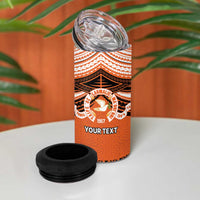 Personalised Tonga Tailulu College 4 in 1 Can Cooler Tumbler Polynesian Ngatu Tribal LT9 - Polynesian Pride