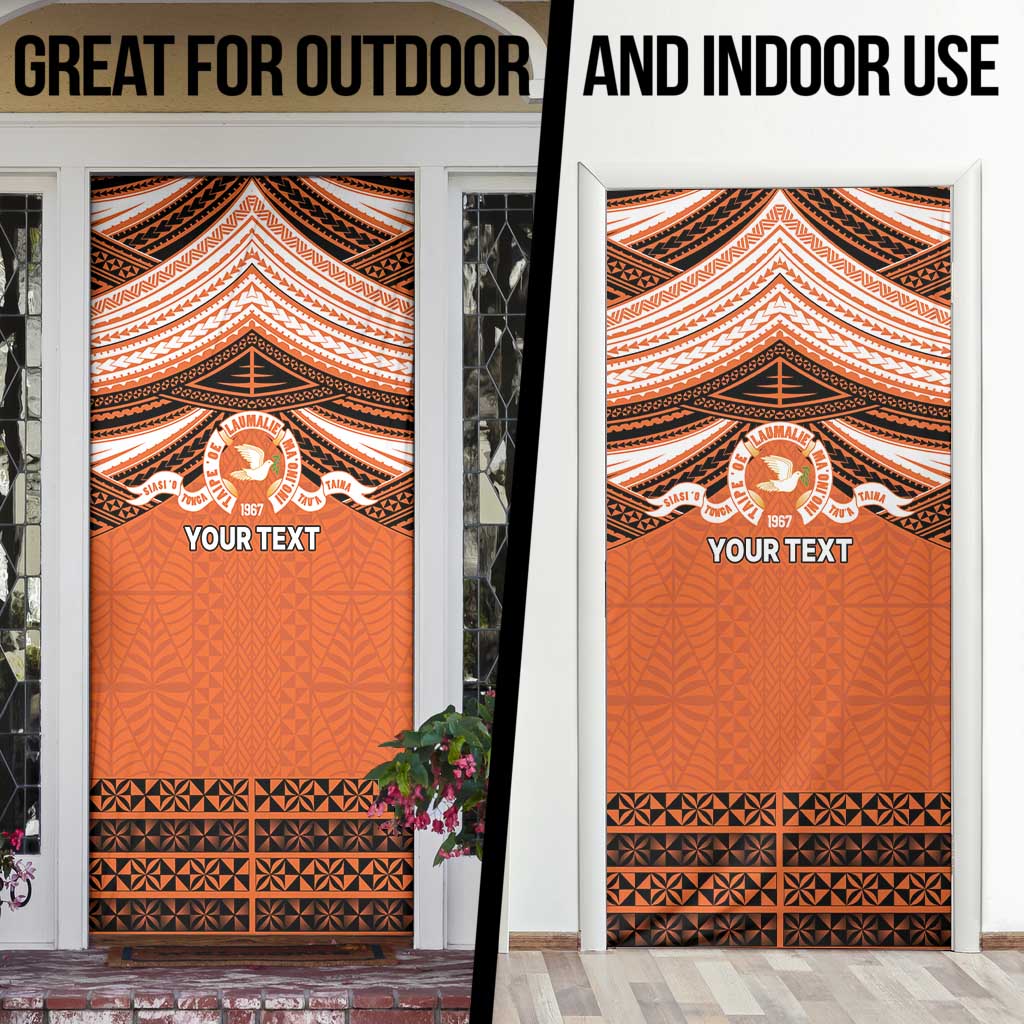 Personalised Tonga Tailulu College Door Cover Polynesian Ngatu Tribal LT9 - Polynesian Pride