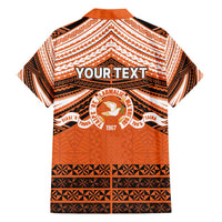 Personalised Tonga Tailulu College Family Matching Long Sleeve Bodycon Dress and Hawaiian Shirt Polynesian Ngatu Tribal