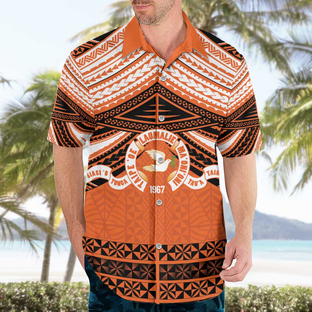 Personalised Tonga Tailulu College Hawaiian Shirt Polynesian Ngatu Tribal LT9 - Polynesian Pride