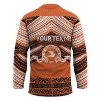 Personalised Tonga Tailulu College Hockey Jersey Polynesian Ngatu Tribal - Polynesian Pride