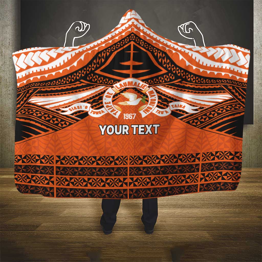 Personalised Tonga Tailulu College Hooded Blanket Polynesian Ngatu Tribal LT9 - Polynesian Pride