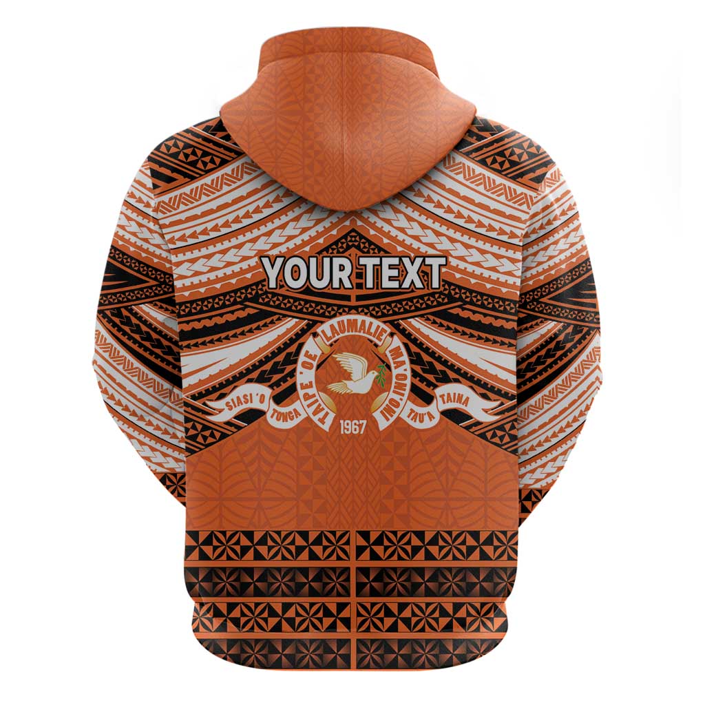 Personalised Tonga Tailulu College Hoodie Polynesian Ngatu Tribal