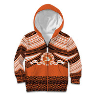 Personalised Tonga Tailulu College Kid Hoodie Polynesian Ngatu Tribal