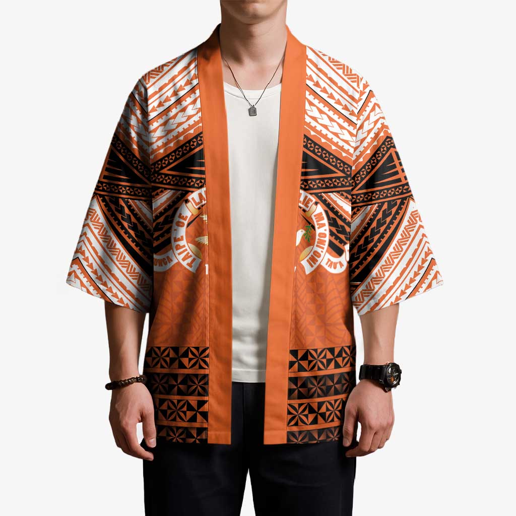 Personalised Tonga Tailulu College Kimono Polynesian Ngatu Tribal LT9 - Polynesian Pride