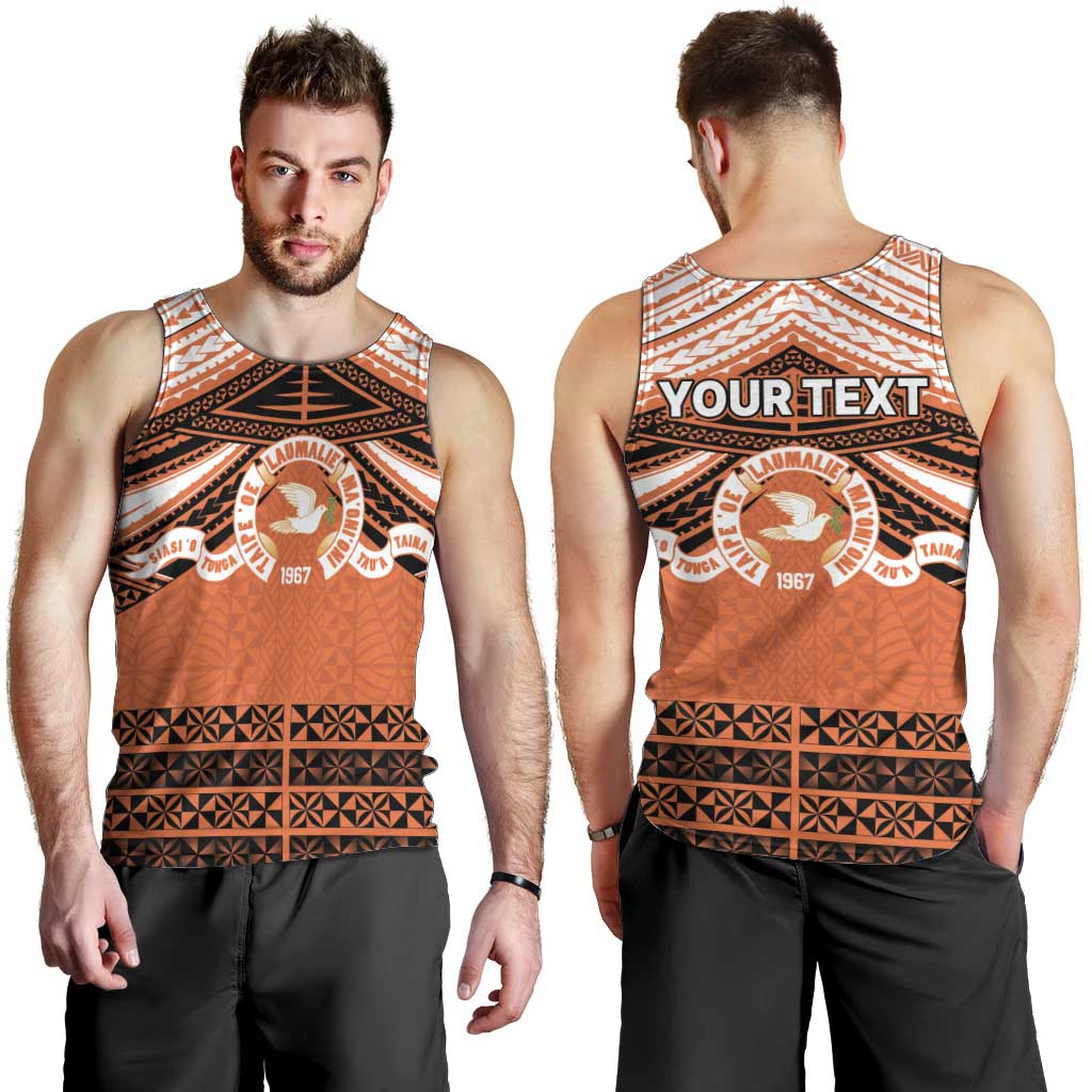 Personalised Tonga Tailulu College Men Tank Top Polynesian Ngatu Tribal LT9 - Polynesian Pride