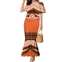 Personalised Tonga Tailulu College Mermaid Dress Polynesian Ngatu Tribal