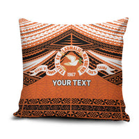 Personalised Tonga Tailulu College Pillow Cover Polynesian Ngatu Tribal - Polynesian Pride