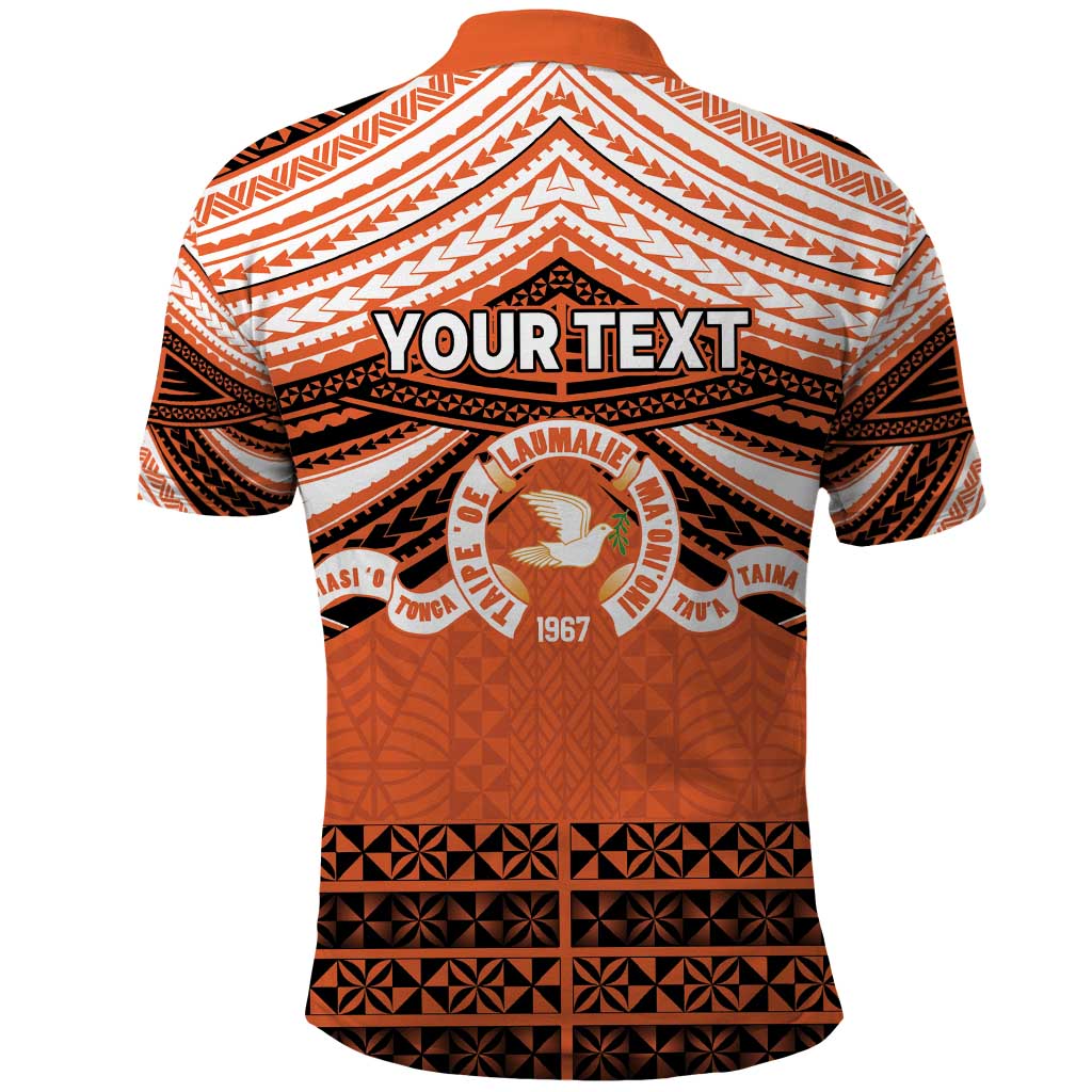 Personalised Tonga Tailulu College Polo Shirt Polynesian Ngatu Tribal