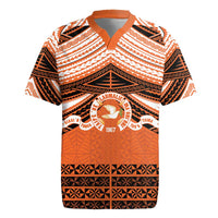 Personalised Tonga Tailulu College Rugby Jersey Polynesian Ngatu Tribal