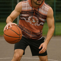 Personalised Tonga Tailulu College Sleeveless Hoodie Polynesian Ngatu Tribal - Polynesian Pride