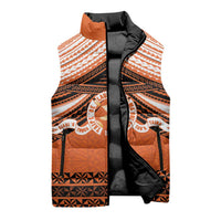 Personalised Tonga Tailulu College Sleeveless Puffer Jacket Polynesian Ngatu Tribal LT9 - Polynesian Pride
